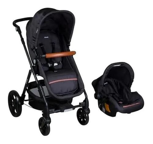 Coche con Moisés y Baby silla Cloud  INFANTI - NEGRO
