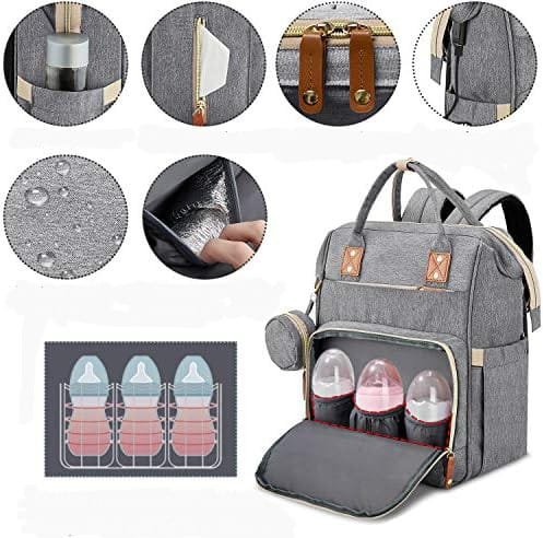 Mochila impermeable con porta chupete