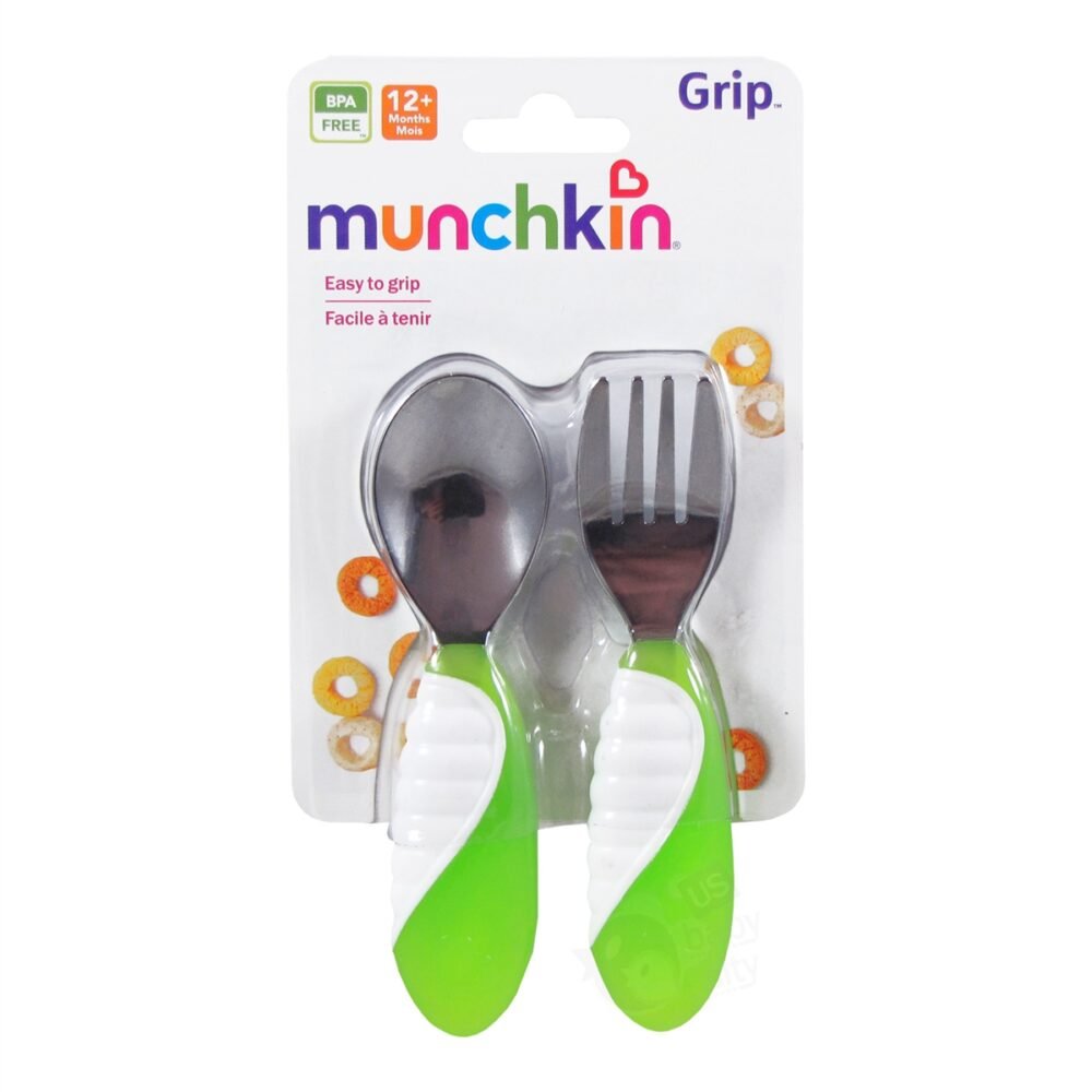 Cuchara y tenedor de metal - Munchkin - Imagen 2