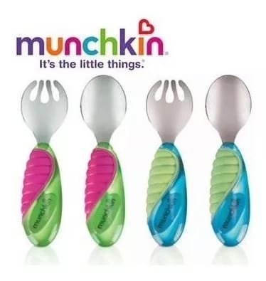 Cuchara y tenedor de metal - Munchkin