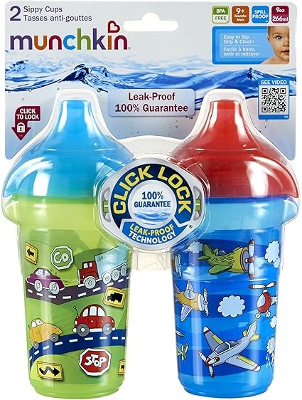 Vaso c/boquilla decorado x2 - Munchkin