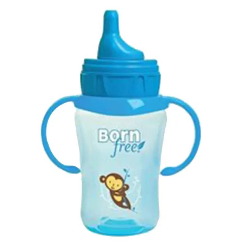 Vaso c/boquilla y asas animalitos azul - Born Free