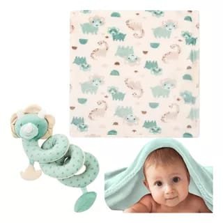 Manta de Plush con espiral para coche o silla