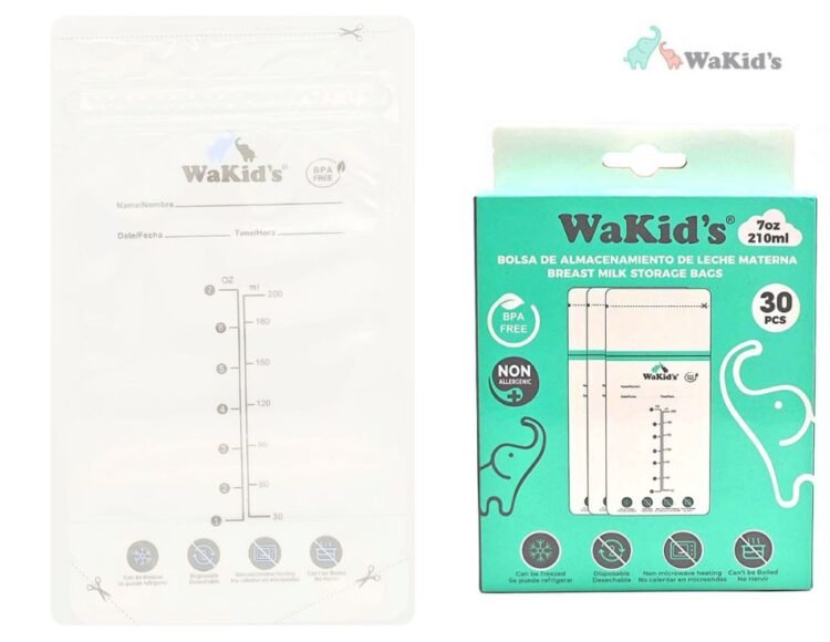 Bolsas de almacenamiento para leche x30 unidades Wakids