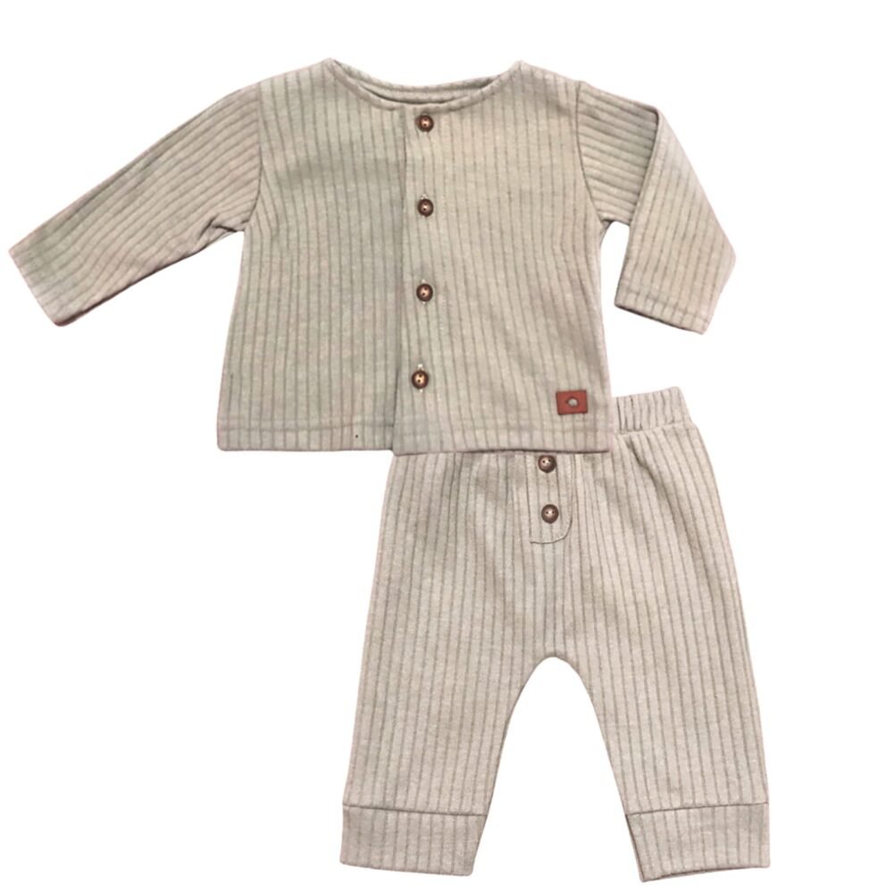 Conjunto dos piezas pantalón y bata - Imagen 2