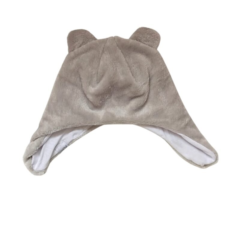 Gorro con orejeras en piel peluche PILIM