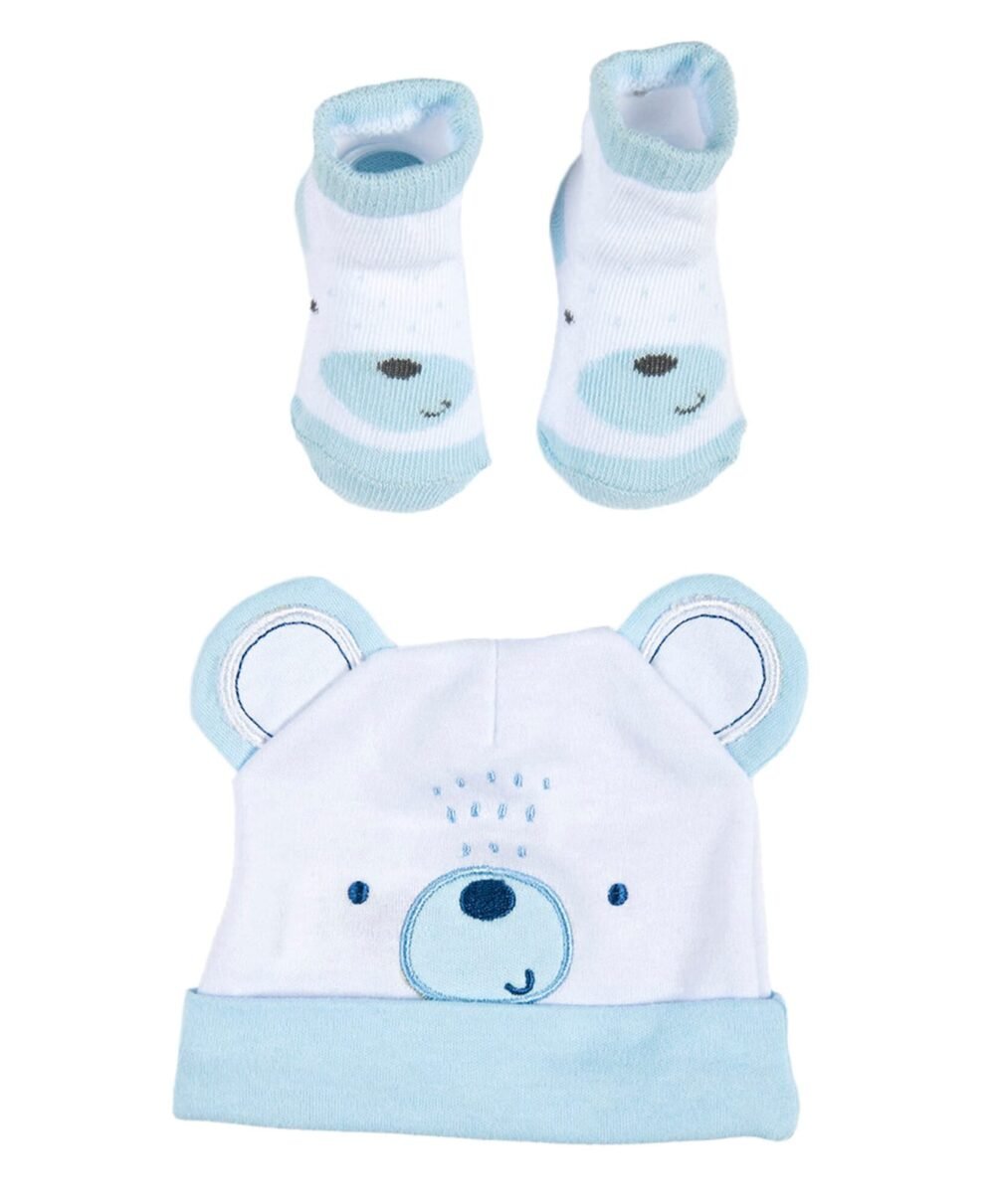 Set de gorro y medias animalitos - Imagen 3
