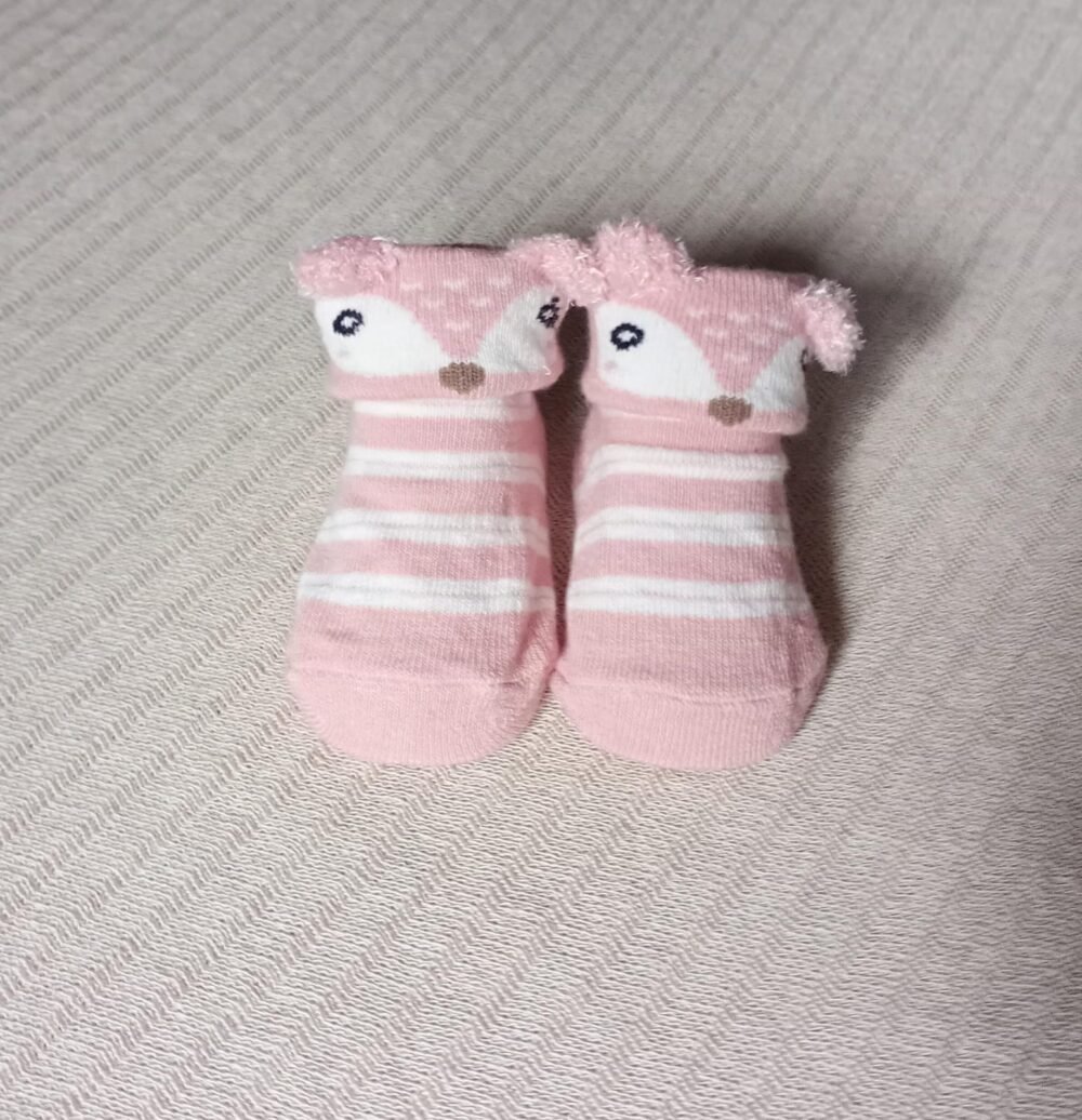 Medias de algodón animalito para recién nacido - Imagen 2