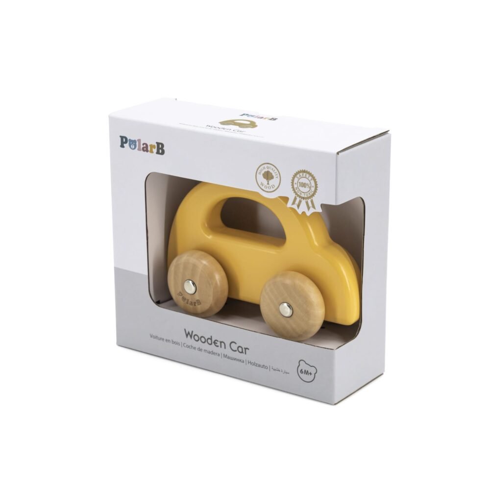 Auto de madera color pastel - Imagen 7