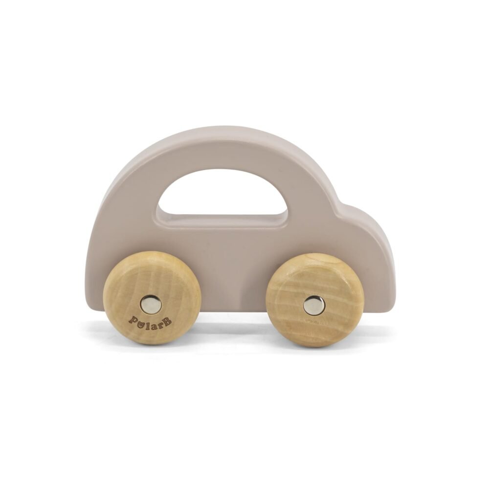 Auto de madera color pastel - Imagen 3