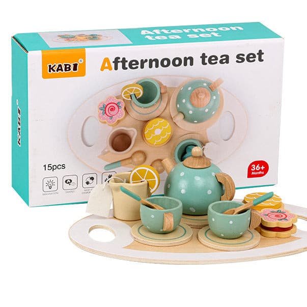 Juego de Té en madera Kabi
