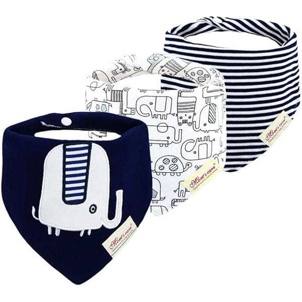 Set de baberos bandanas x 3 unidades