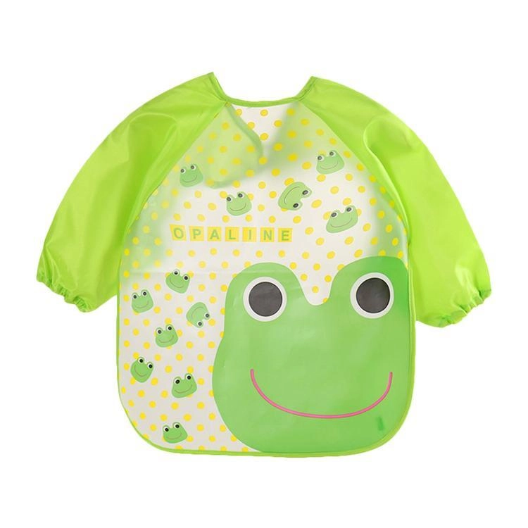 Babero con mangas impermeable animalitos colores