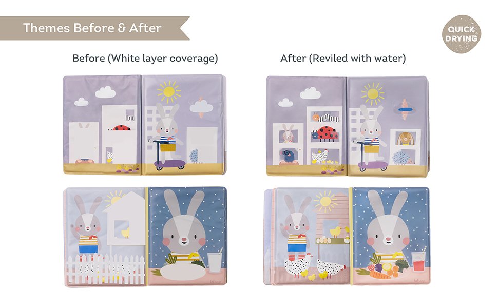 Libro de agua Peek-a-boo Taf Toys - Imagen 3