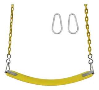 Hamaca columpio para niños con cadena incluida forrada. - Imagen 3