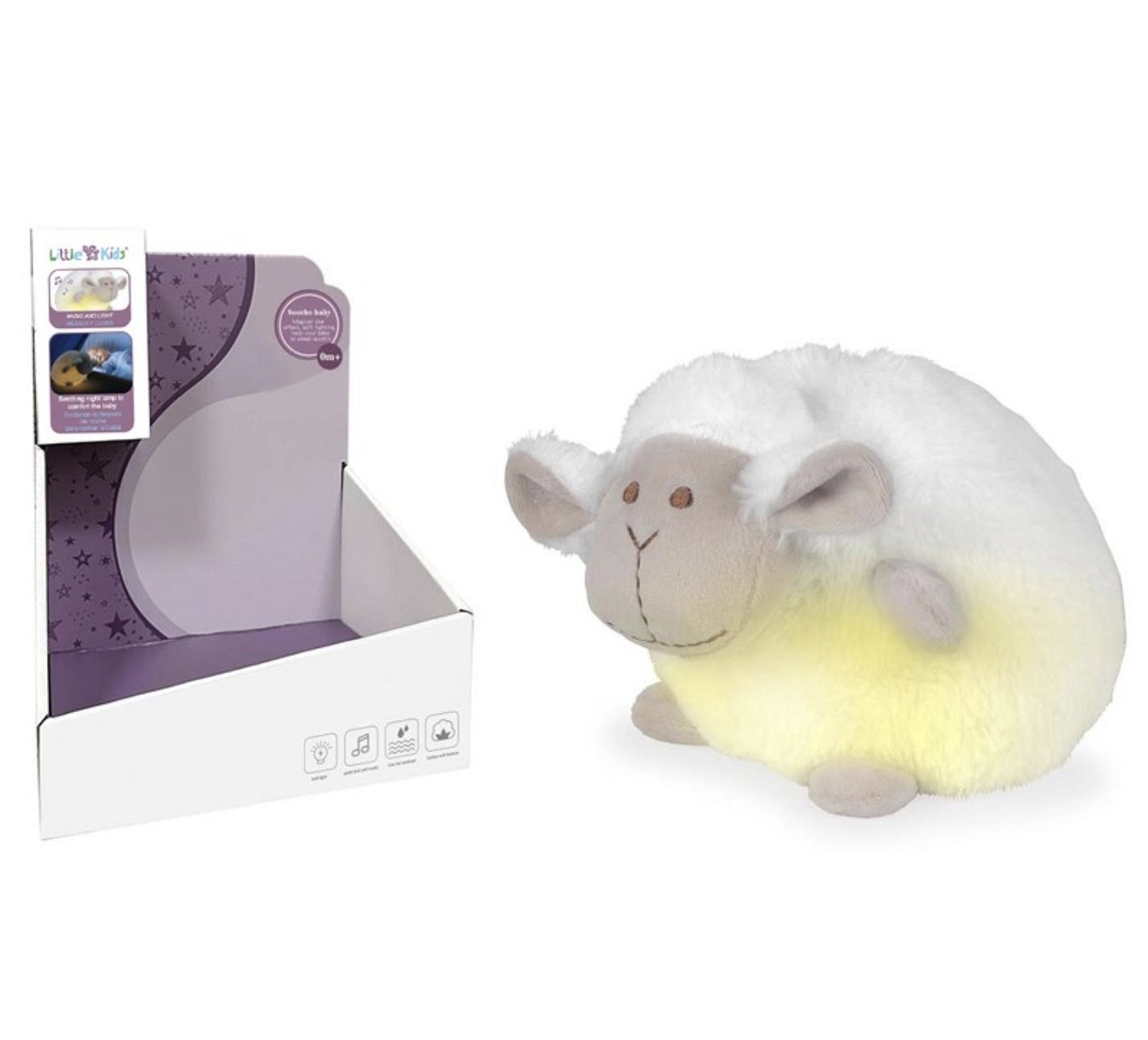 Veladora peluche con luz y sonido para bebé Oveja - Imagen 2