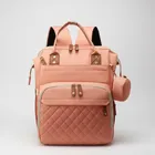 Mochila impermeable con porta chupete - Coral