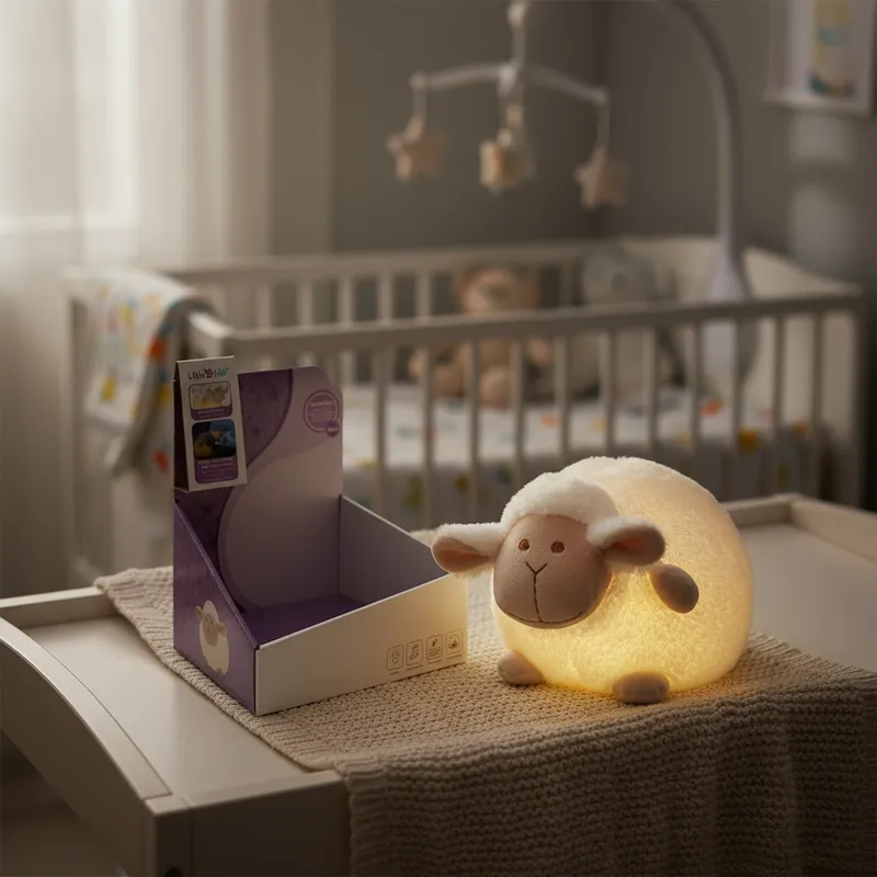 Veladora peluche con luz y sonido para bebé Oveja - Imagen 7