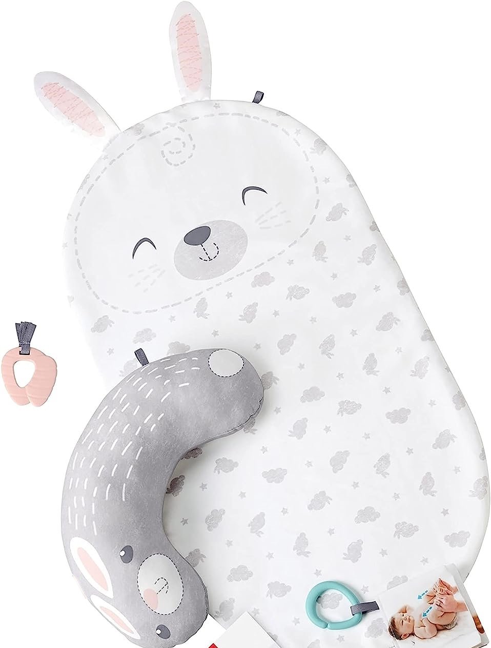 Gimnasio bebé Conejo con almohada posicionadora - Imagen 2
