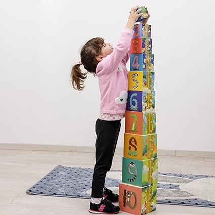 Cubos apilables educativos con medida - Imagen 3