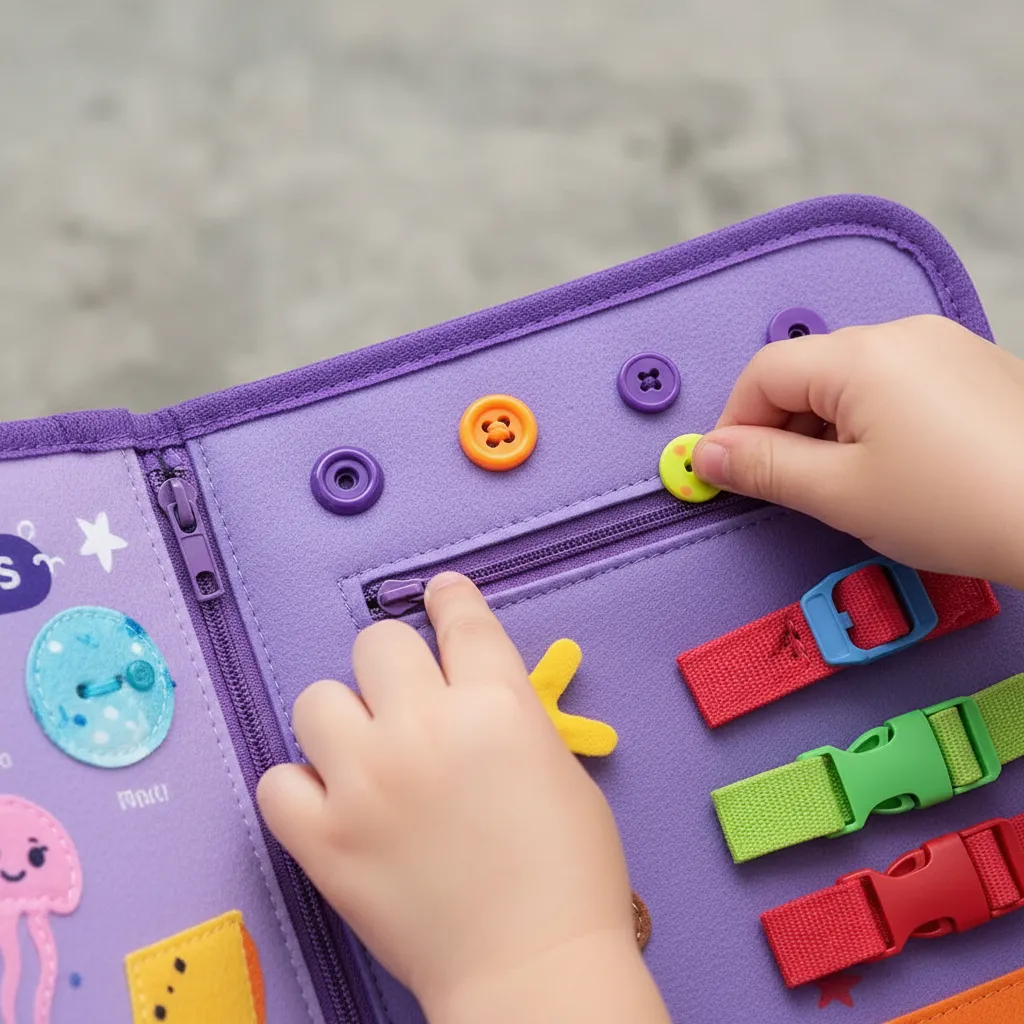 Valija Libro tela Montessori con actividades Sirena - Imagen 4