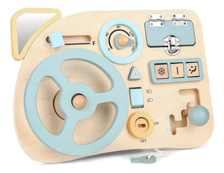 Juego Didáctico Volante De Madera