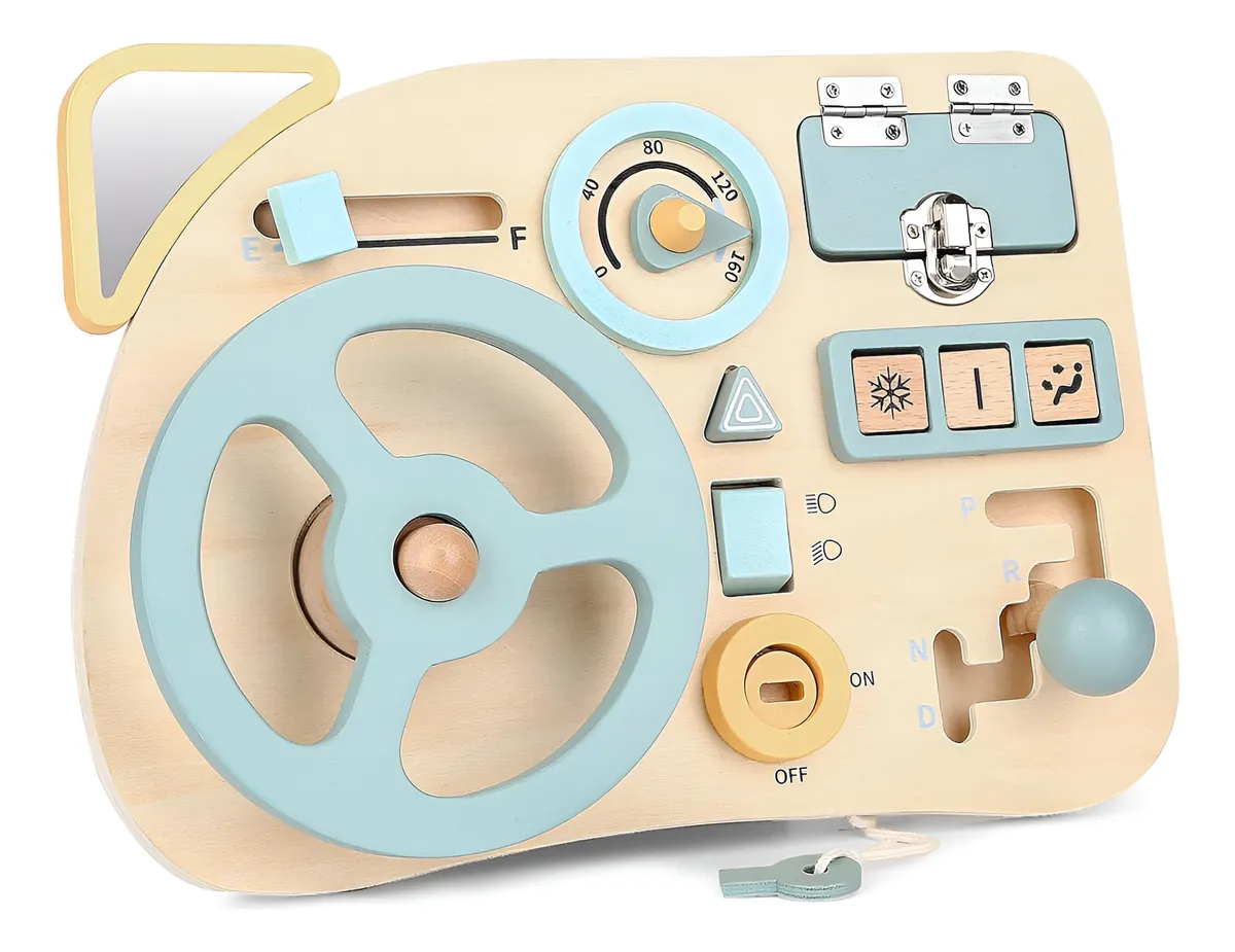 Juego Didáctico Volante De Madera