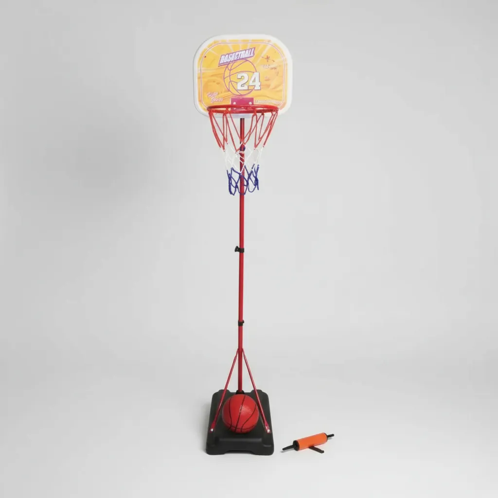 Juego tablero baquetbol con pelota, inflador y base - Altura hasta 1.70 m. - Imagen 3