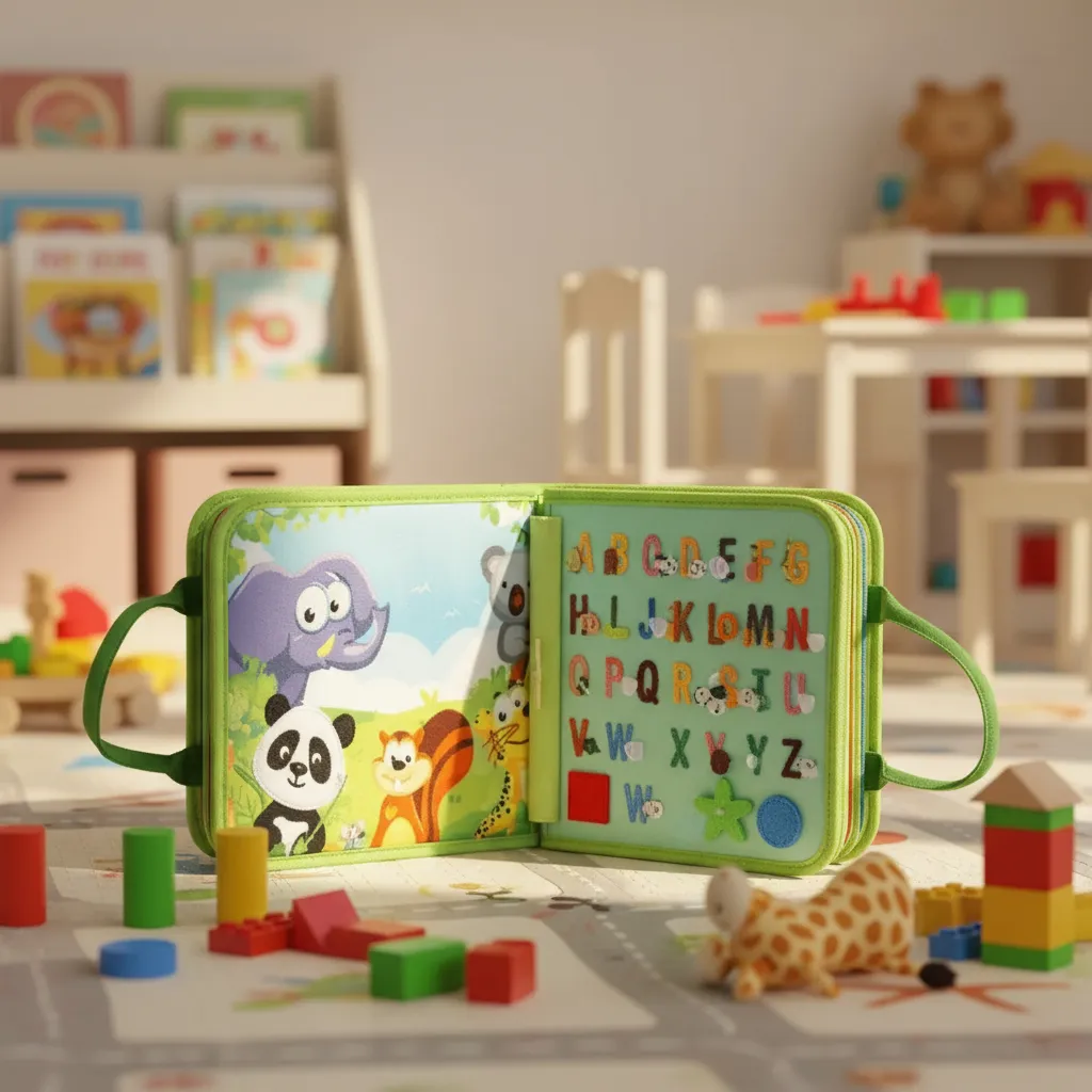 Valija Libro tela Montessori con actividades Animales - Imagen 5