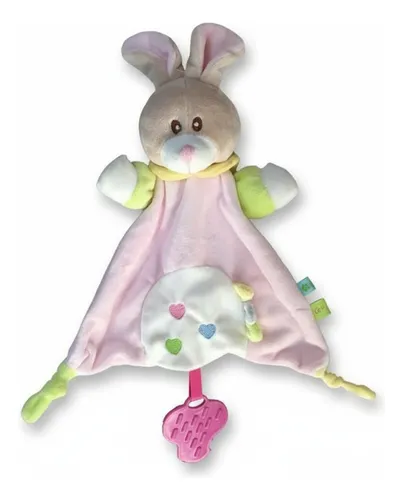 Manta de apego conejo rosado