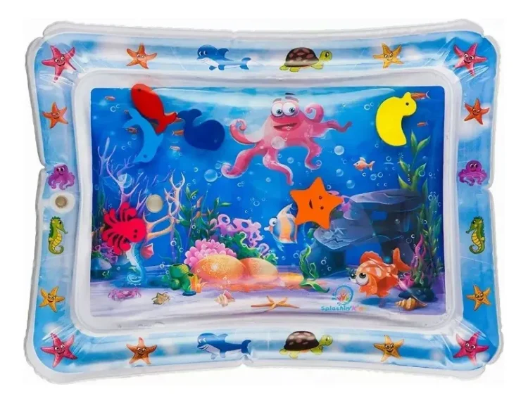 Alfombra sensorial de agua diseño Pulpo (Azul)