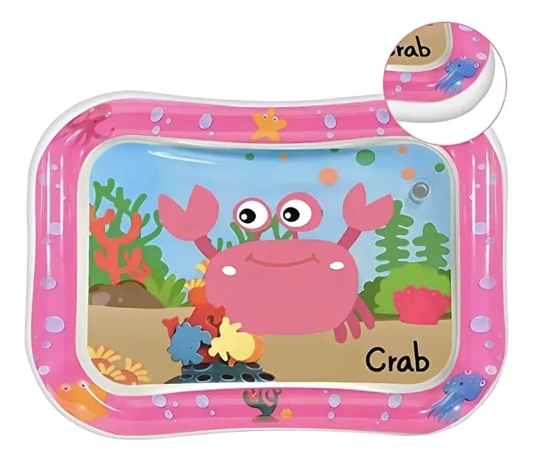 Alfombra sensorial de agua diseño Cangrejo (Rosado)