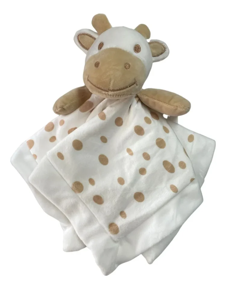 Manta de Apego diseño Vaca tonos neutros (Beige)