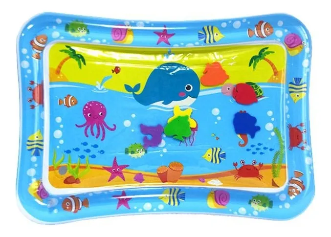 Alfombra sensorial de agua diseño Ballena (celeste)