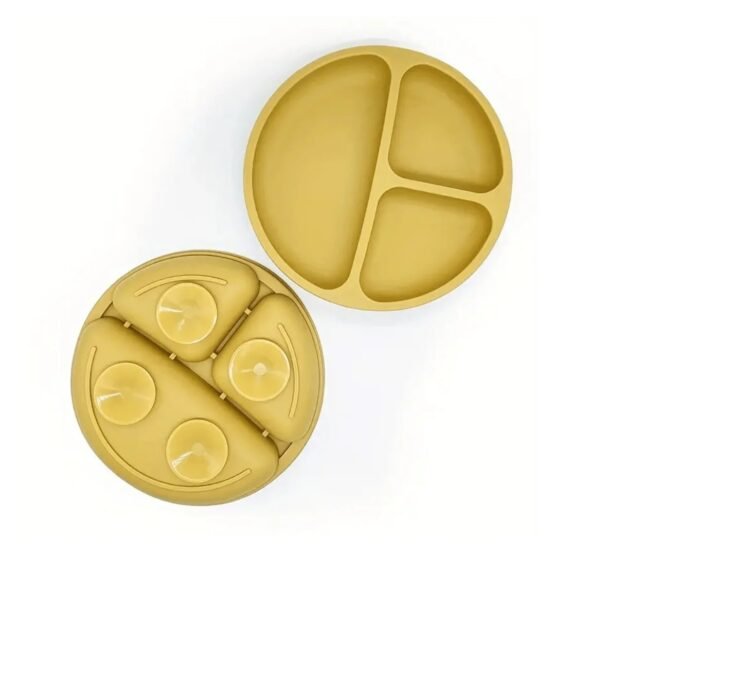 Plato silicona redondo con divisiones