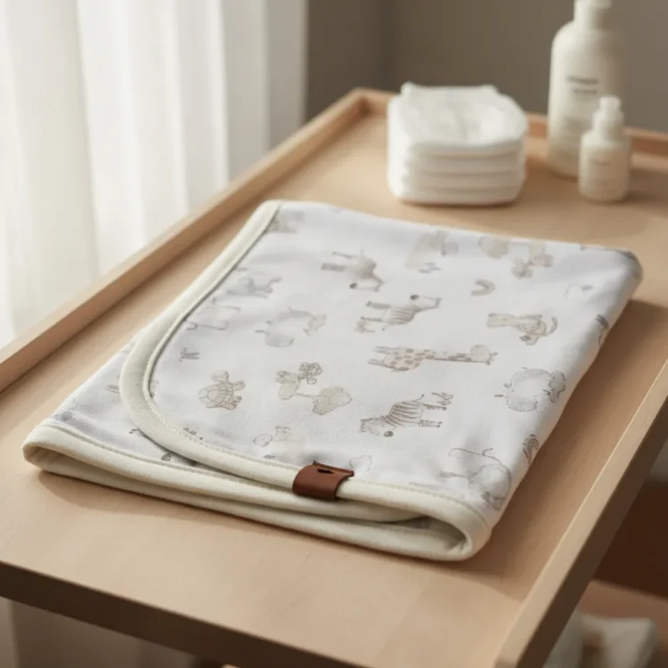 Manta recibidor jersey Pilim 100% algodón - Beige