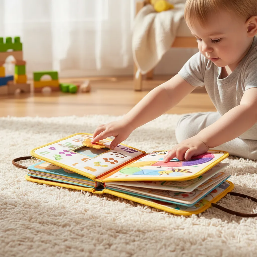 Valija Libro tela Montessori con actividades Granja - Imagen 2