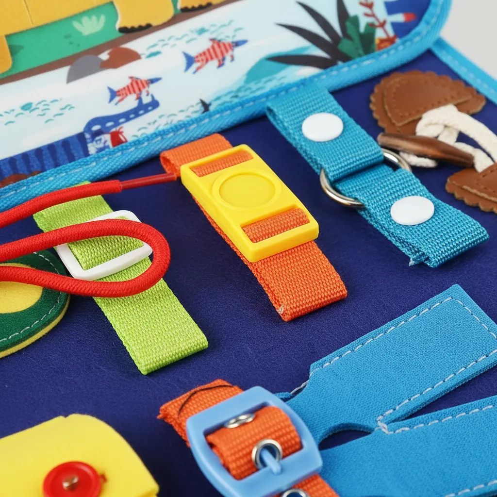 Valija Libro tela Montessori con actividades Dinos - Imagen 4