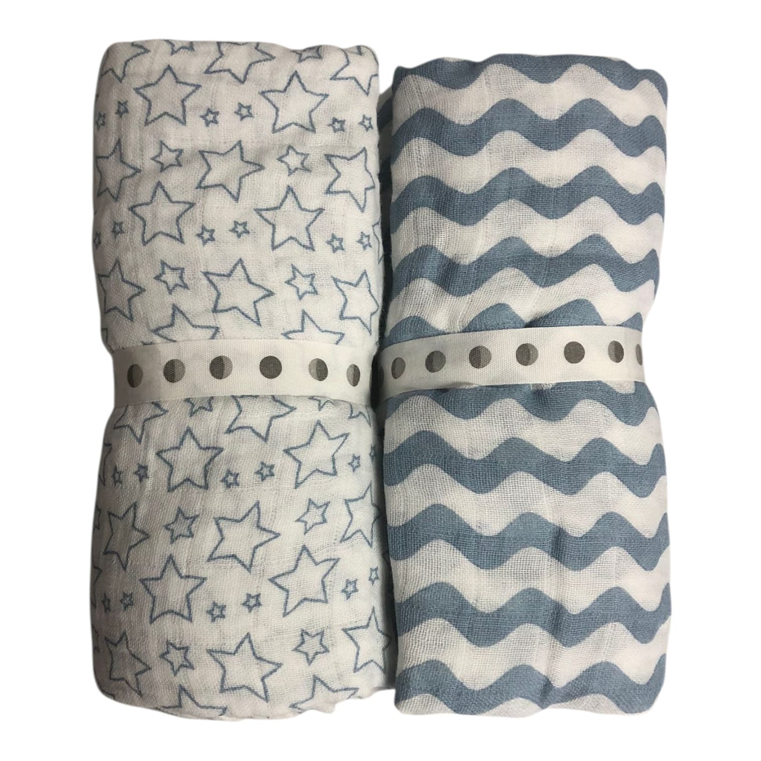 Manta recibidor de muselina x2 100% algodón XL - Imagen 5