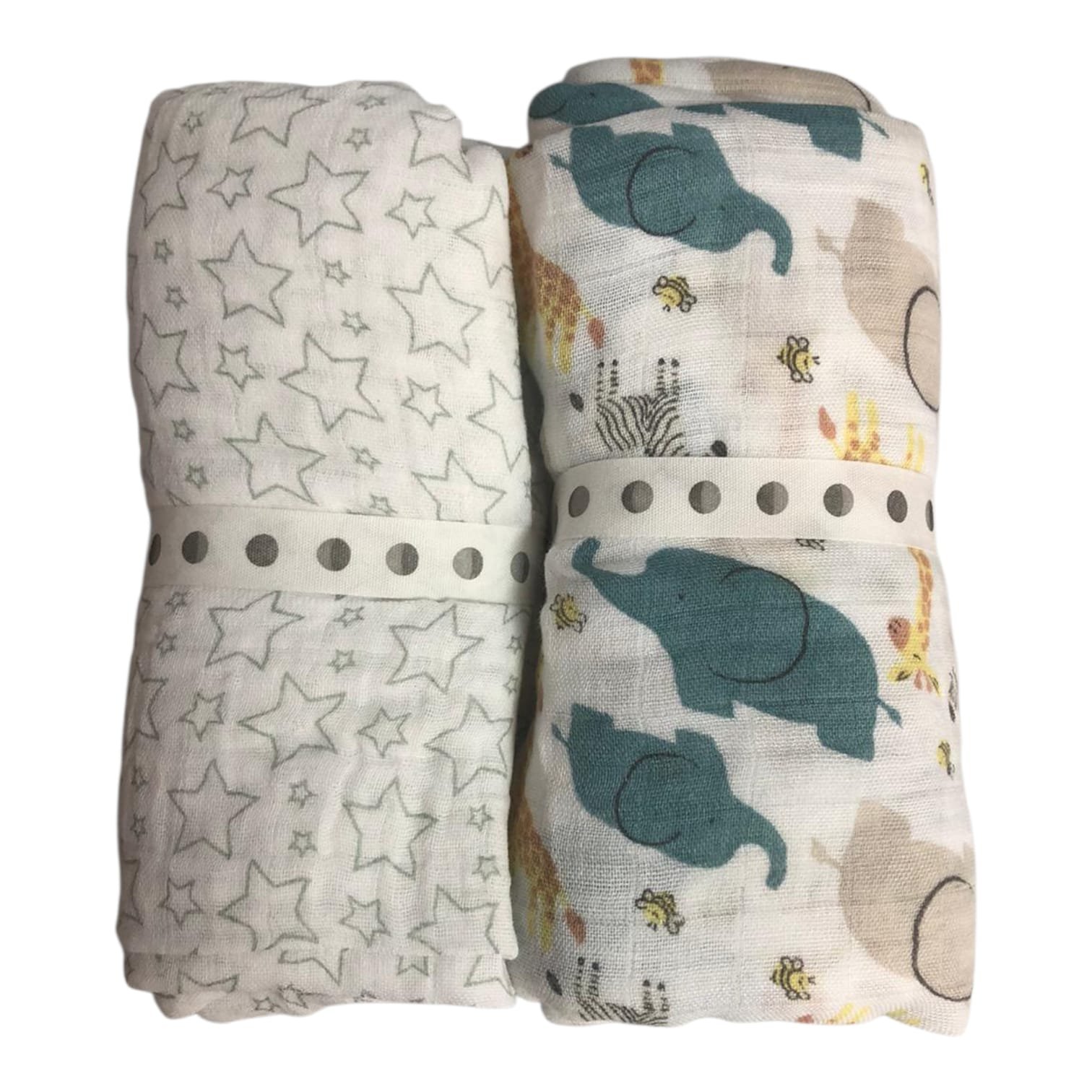 Manta recibidor de muselina x2 100% algodón XL - Imagen 8