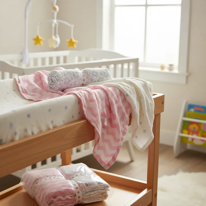 Manta recibidor de muselina x2 100% algodón XL - Imagen 3