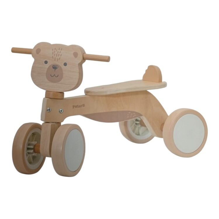Triciclo Buggy PolarB Osito Beige En Madera