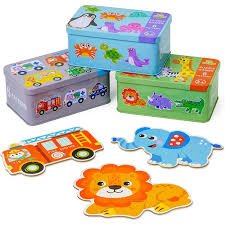 Puzzles en lata x6 (distintos diseños)