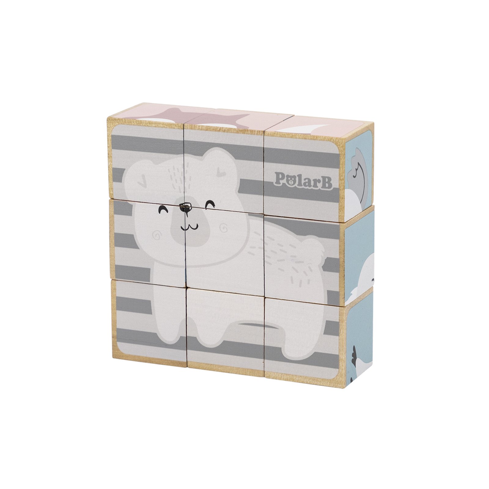Puzzle bloques cubos Polar B 9 unidades - Imagen 4